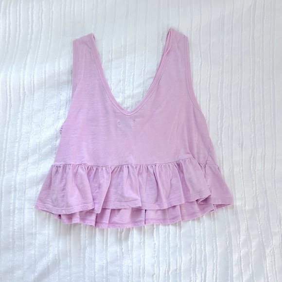 wild fable Tops - Wild Fable Lilac Peplum Tank Top Size S